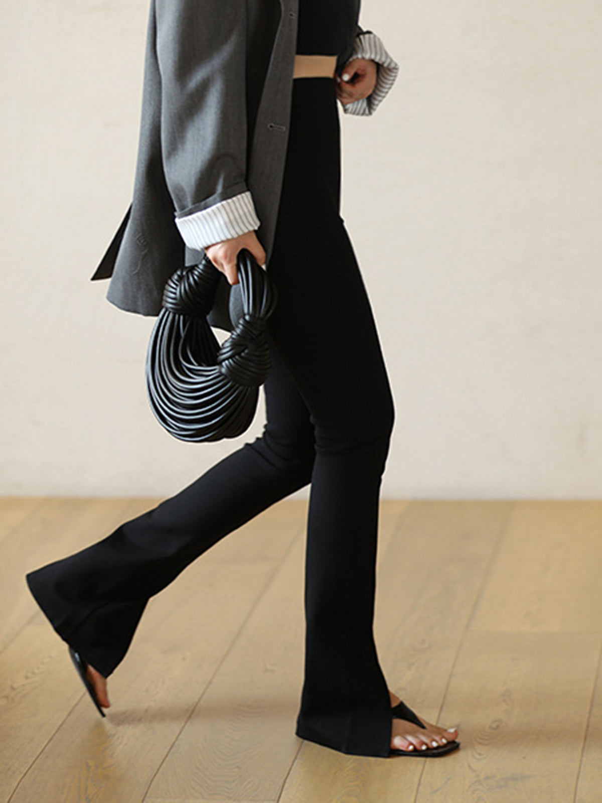 Leisure Slit Düz Paça Pantolon