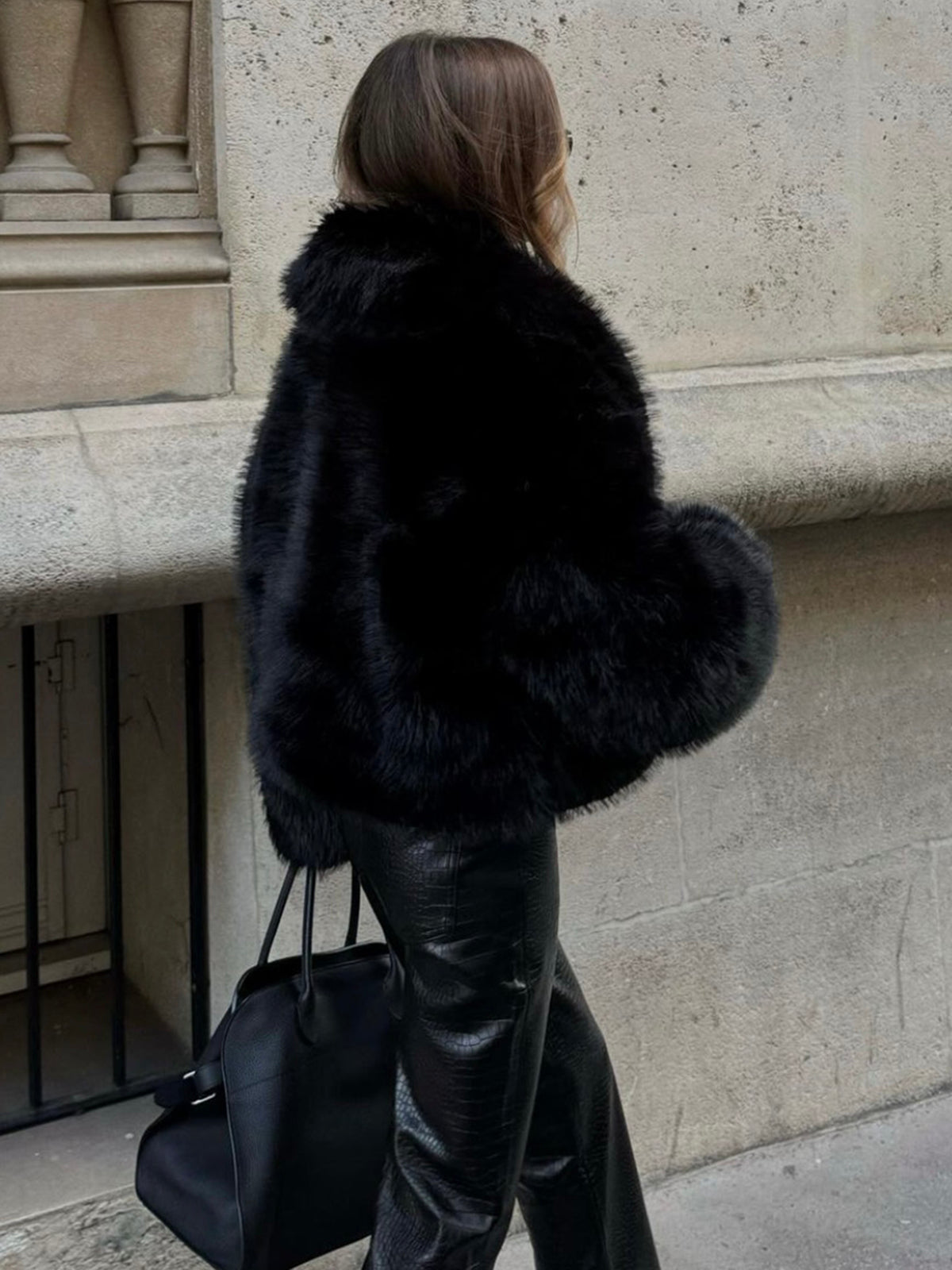 Elegant Kürk Yaka Ceket