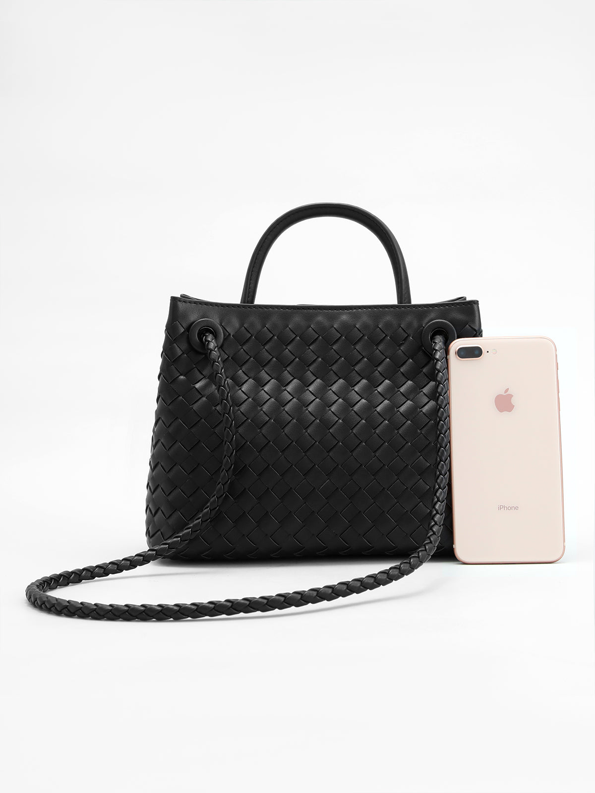 Metal Twist Detaylı Saplı Çanta