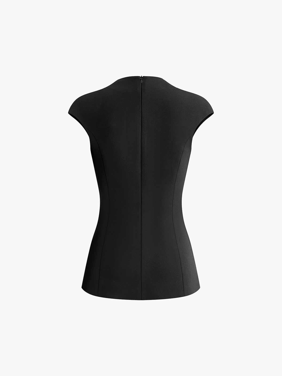 Minimalist Boru Fermuarlı Bluz