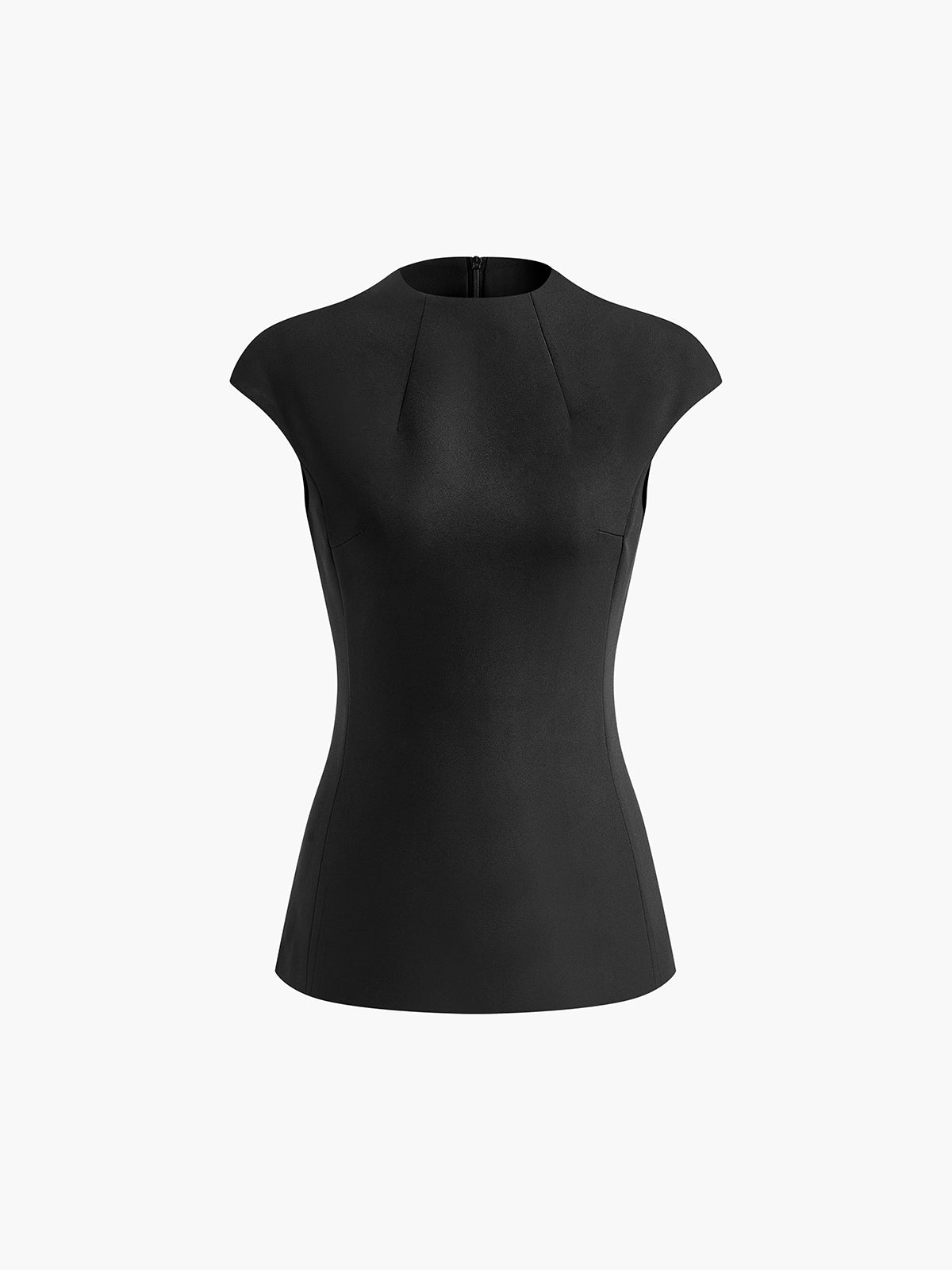 Minimalist Boru Fermuarlı Bluz
