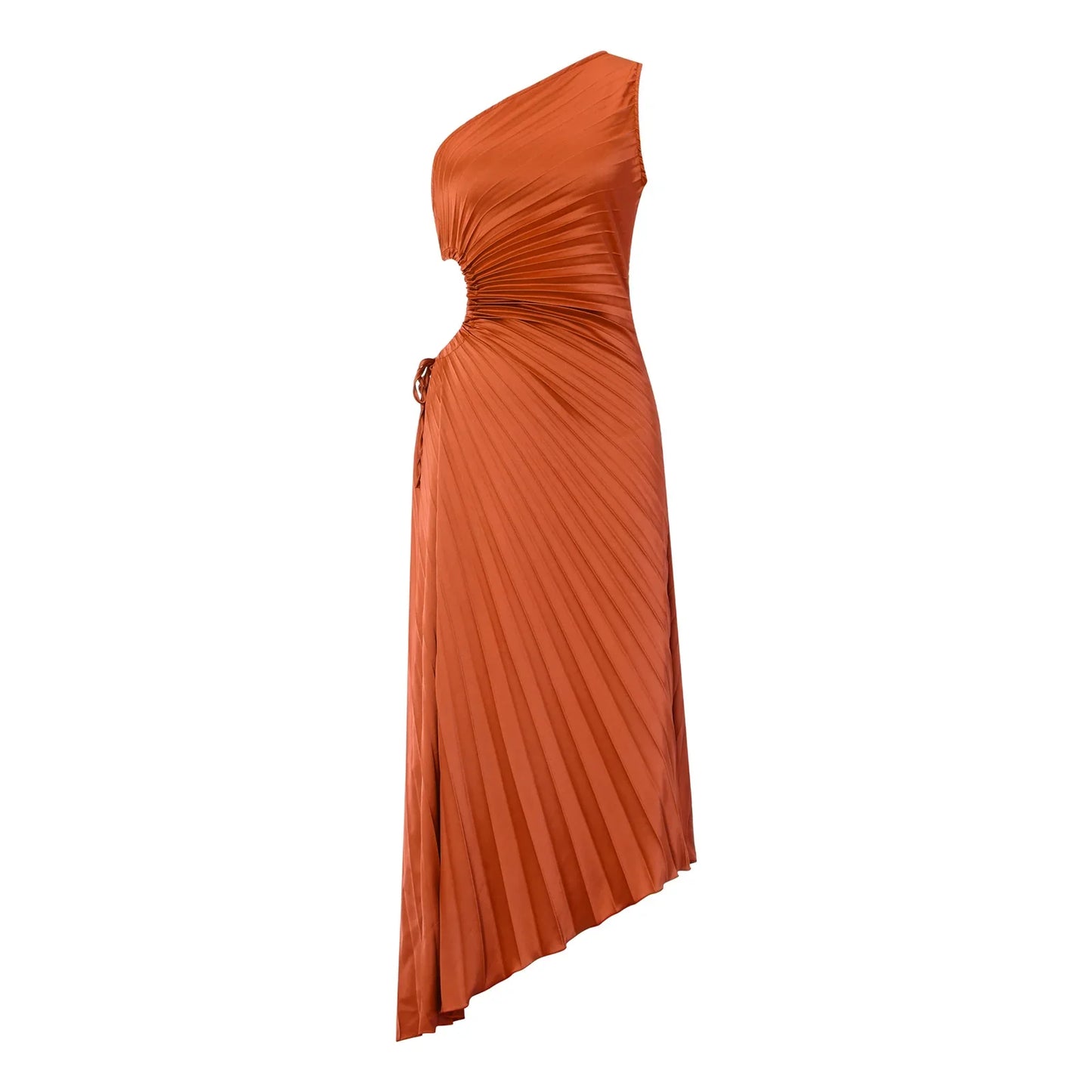 Sleeveles Pile Detay Elbise