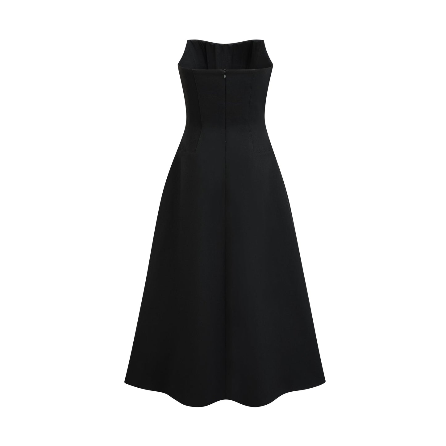 Elegant Siyah İşlemeli Maxi Elbise