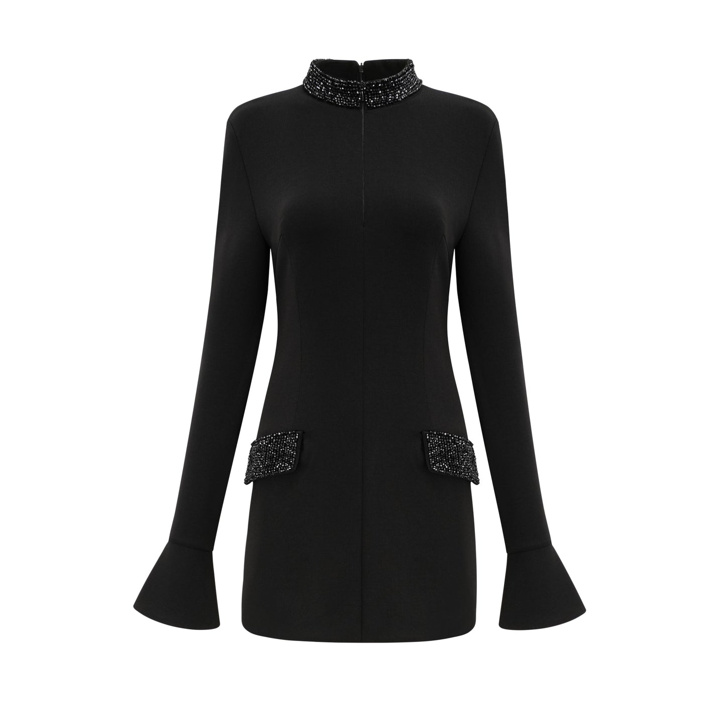 Gaëlle süsleme mini elbise