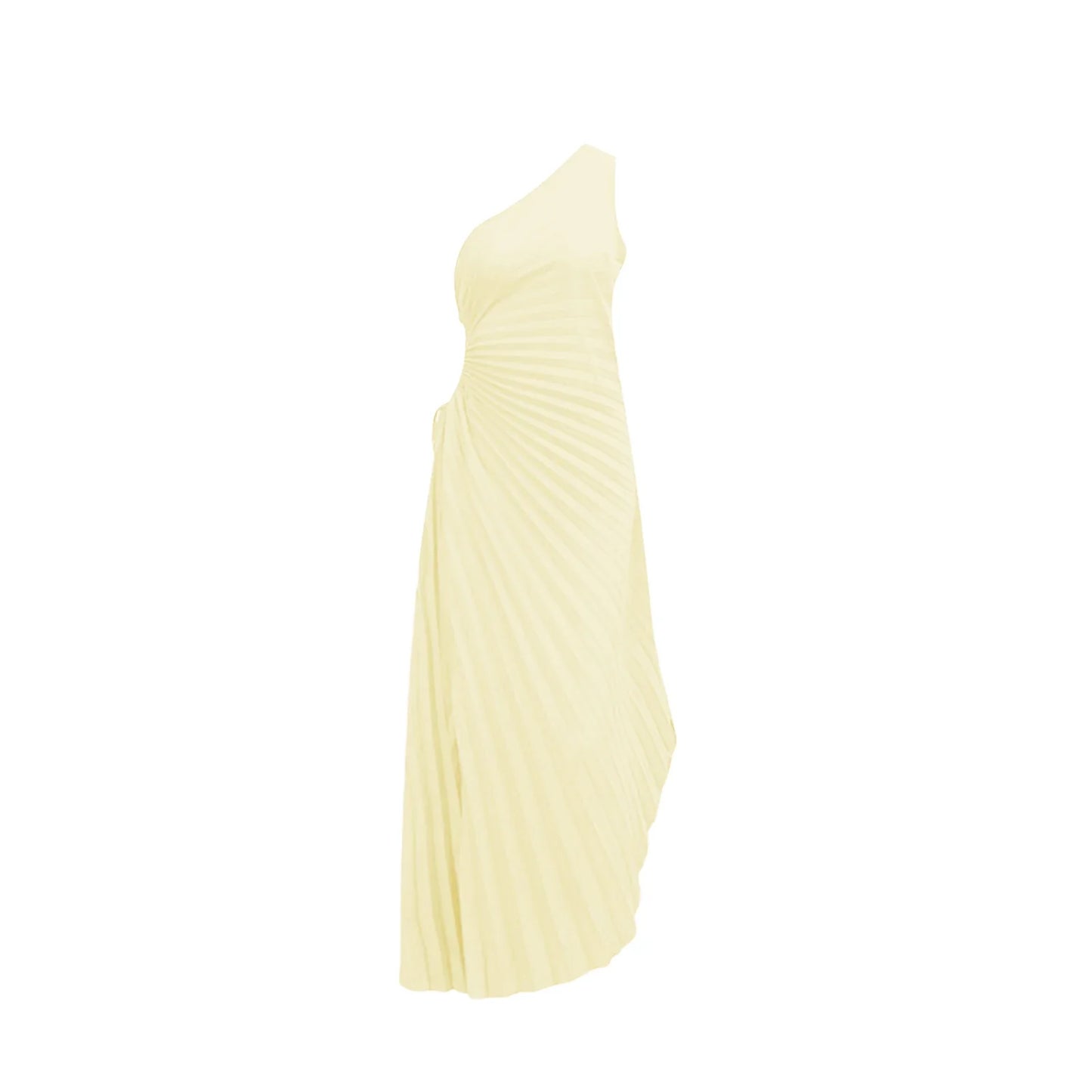 Sleeveles Pile Detay Elbise
