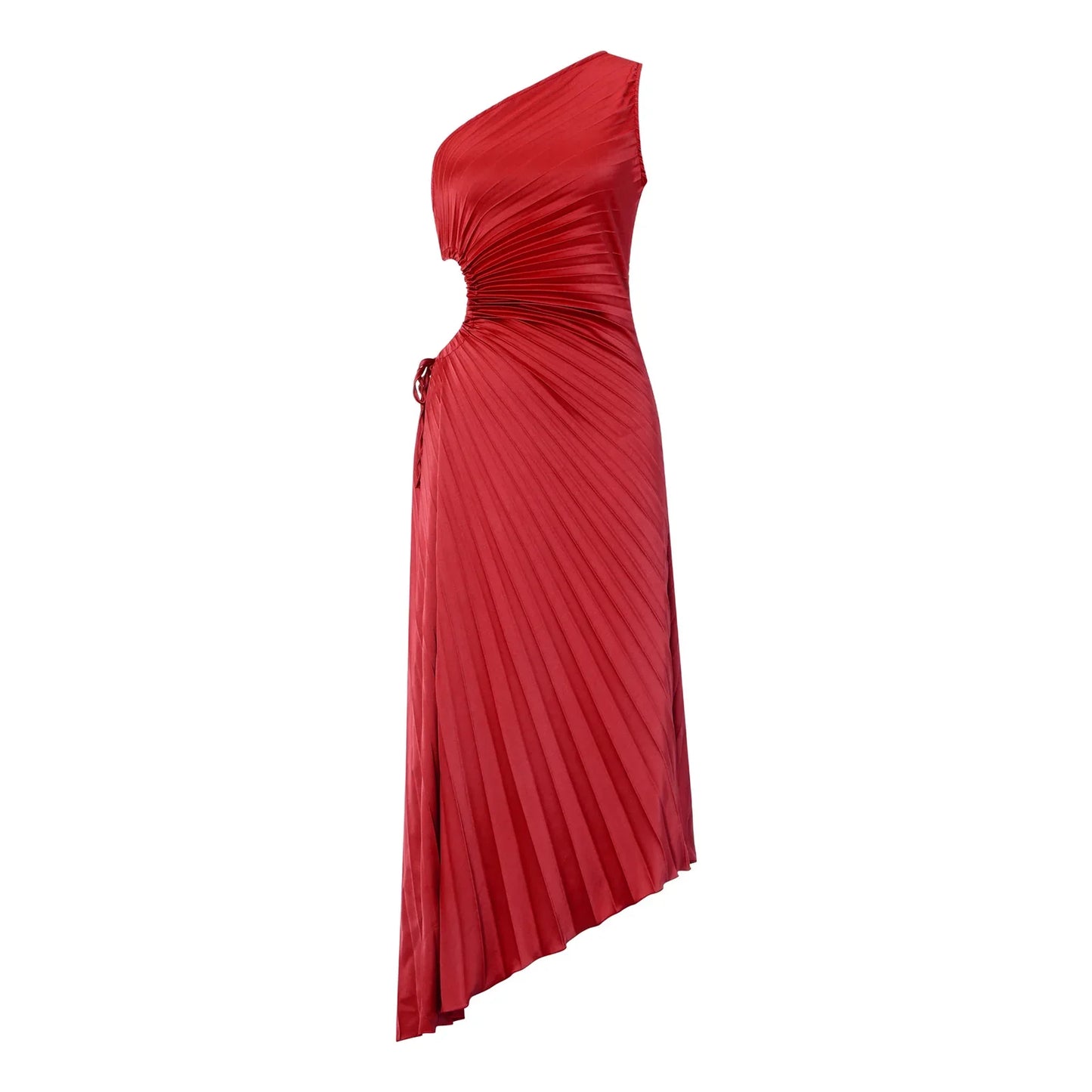 Sleeveles Pile Detay Elbise