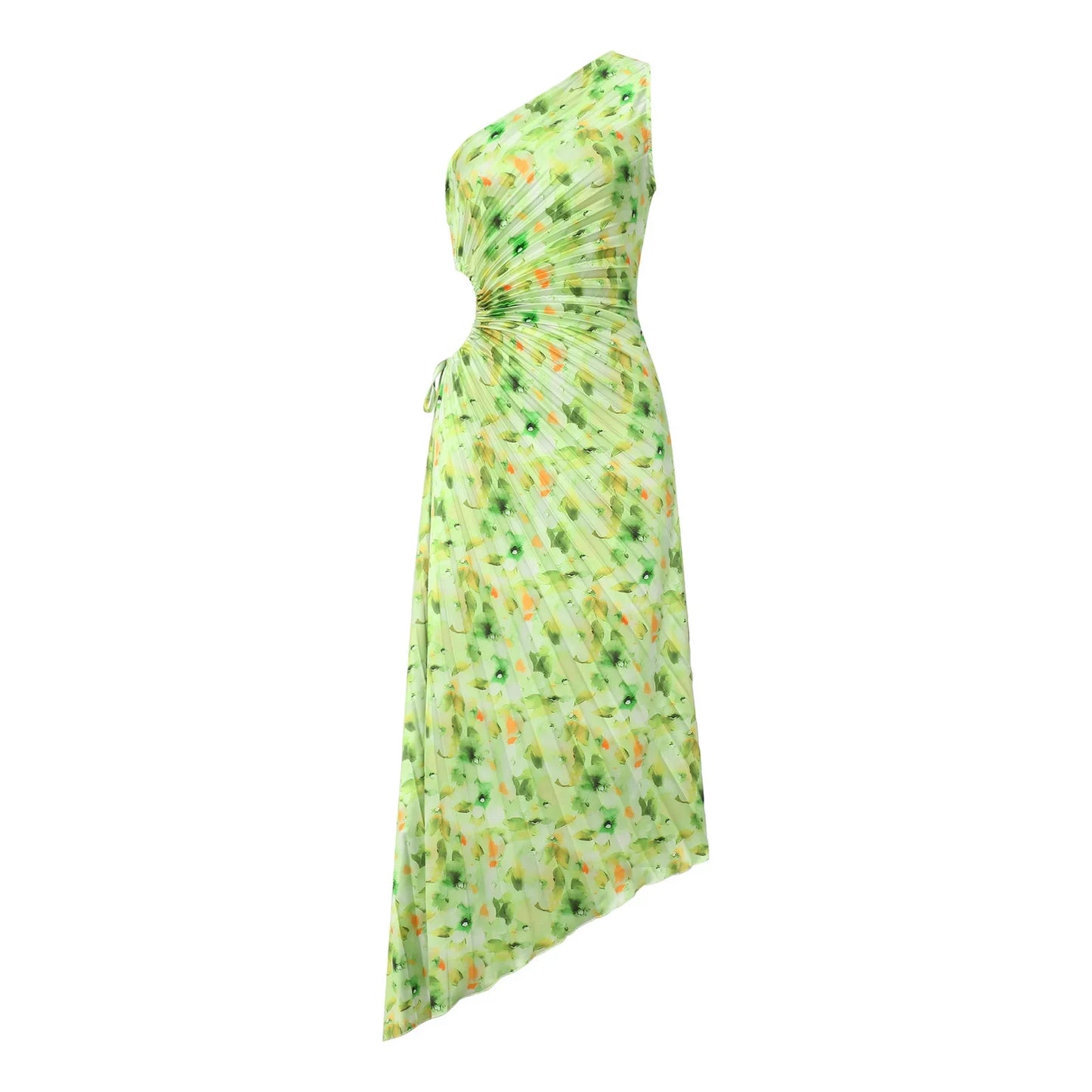 Sleeveles Pile Detay Elbise