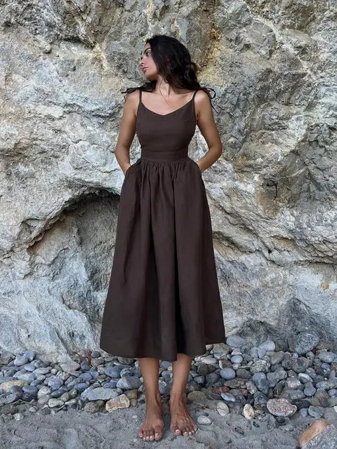 Elegant Velvet Elbise