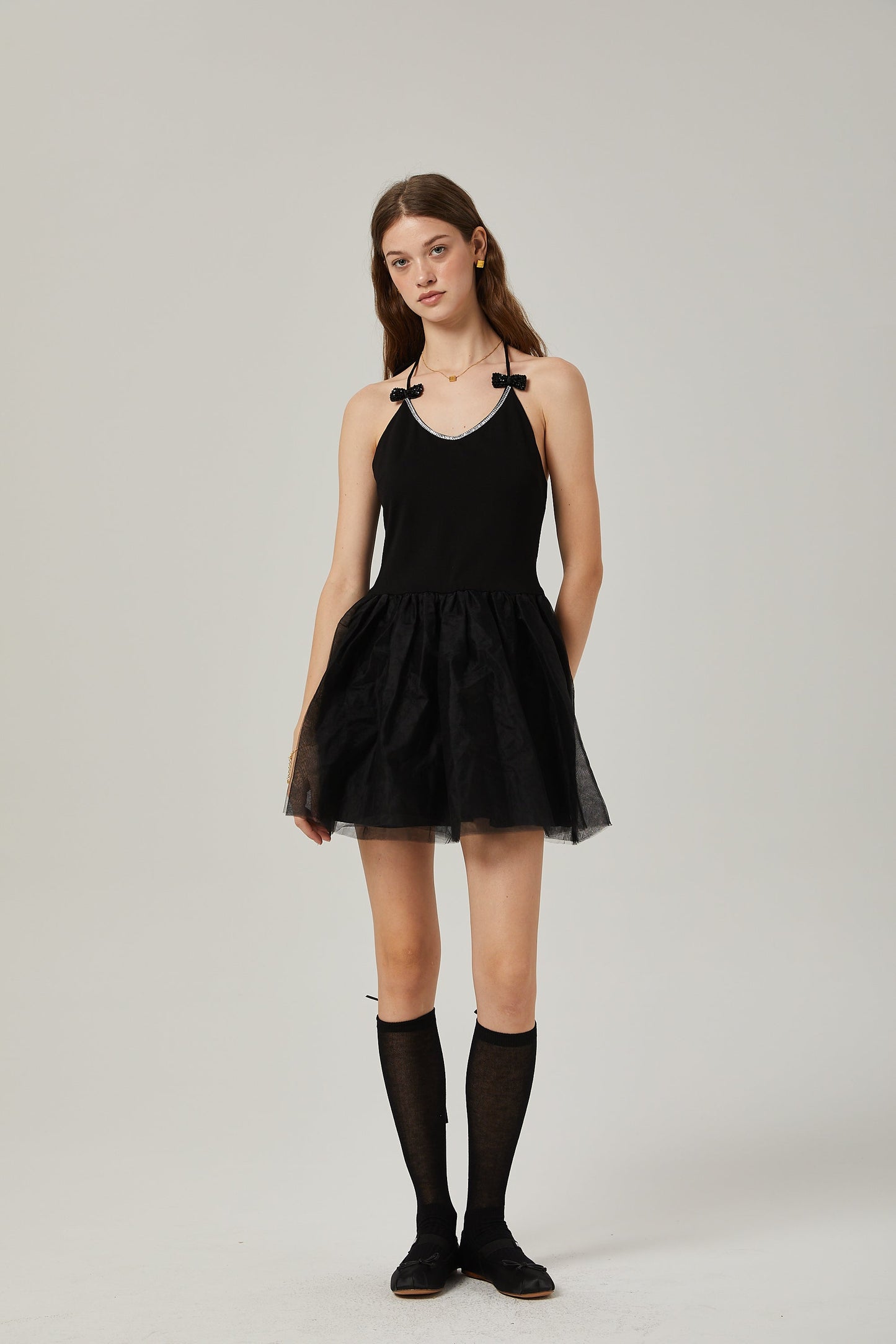 Juliette tül mini elbise