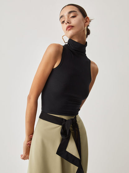 Turtleneck Kaburga Üst