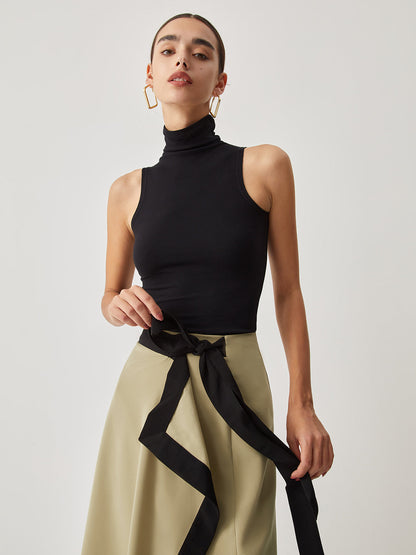Turtleneck Kaburga Üst