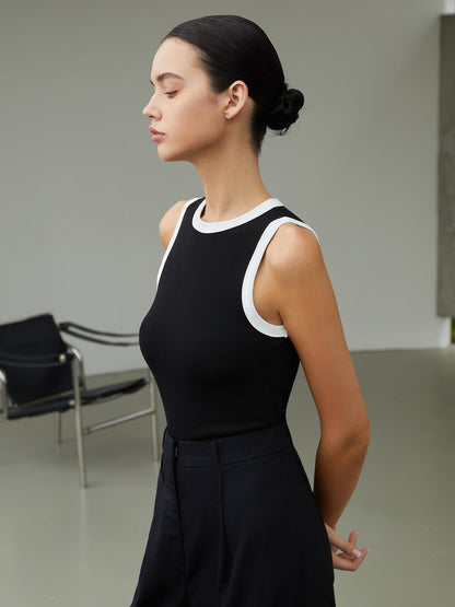 Bir Milyon Değerinde Kontrast Kesim Tank Top