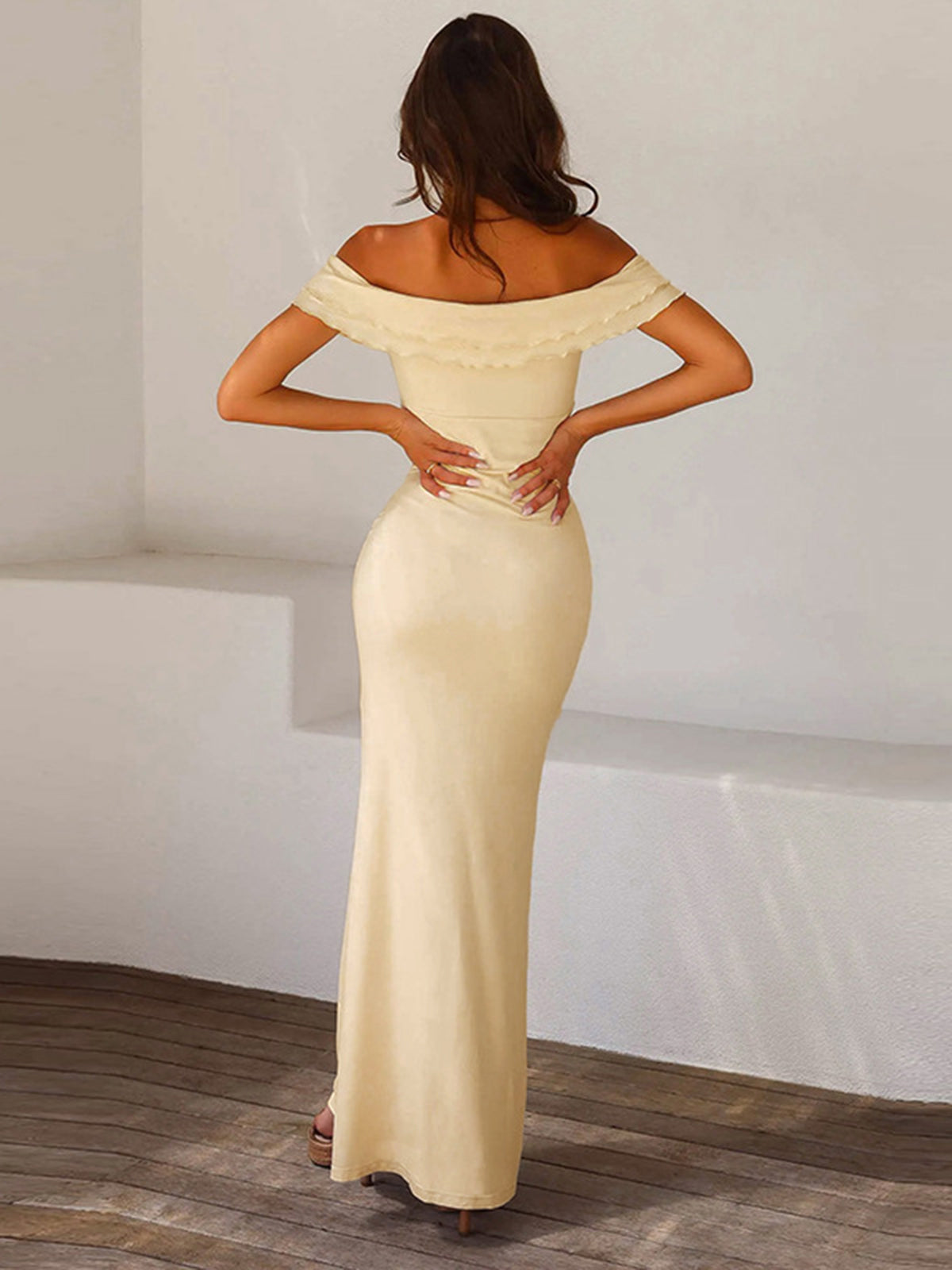 Cuff Long Elbise