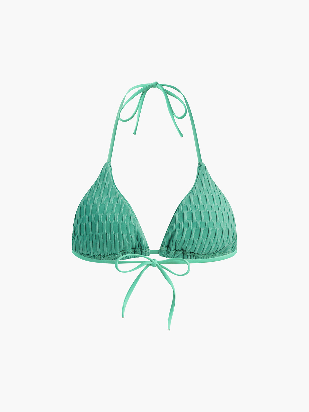Sade Halter Bağlamalı Bikini Seti