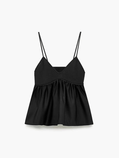 Ruffle Crop Atlet Üst