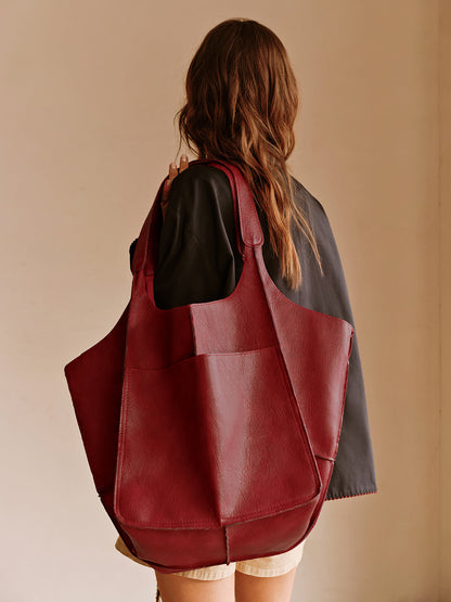 Crimson Comfort Tote Çanta