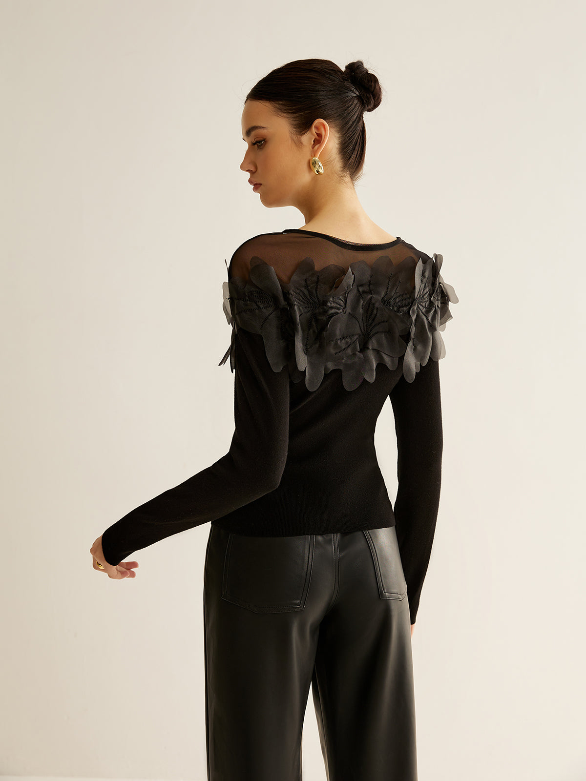 Romance Floral Dekor İnce Bluz