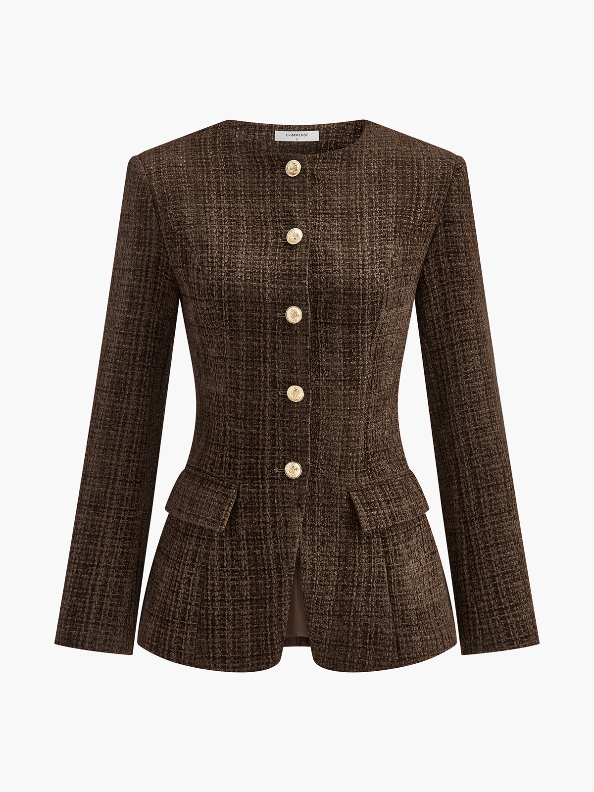 Düğmeli Yırtmaçlı Tüvit Blazer