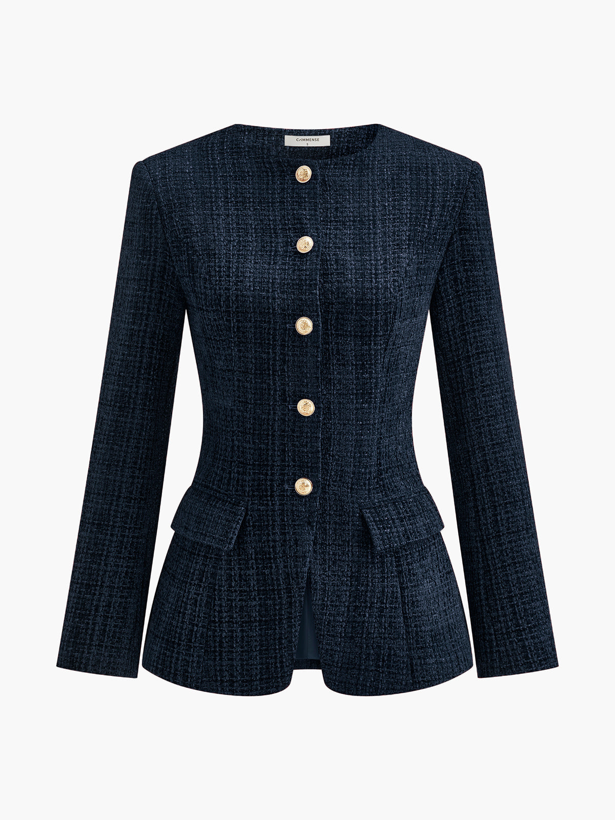 Düğmeli Yırtmaçlı Tüvit Blazer