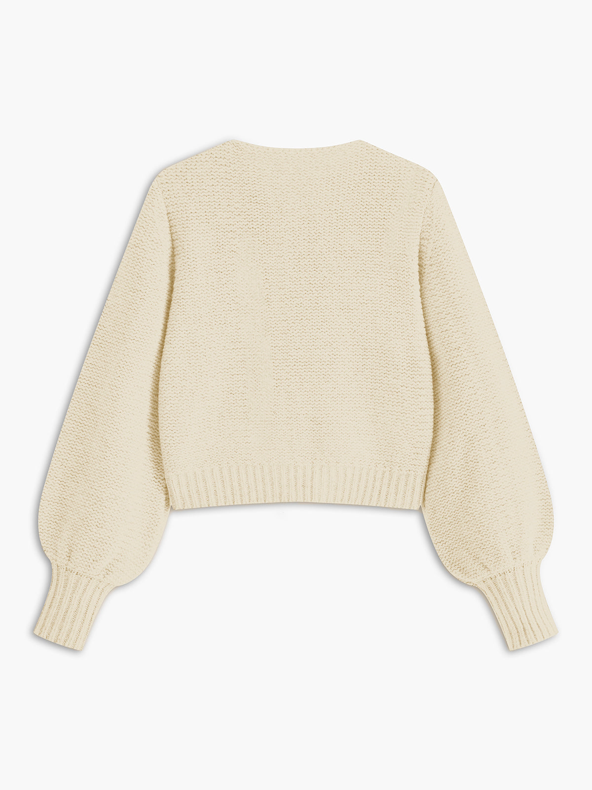 Crew Neck Bow Knit Top