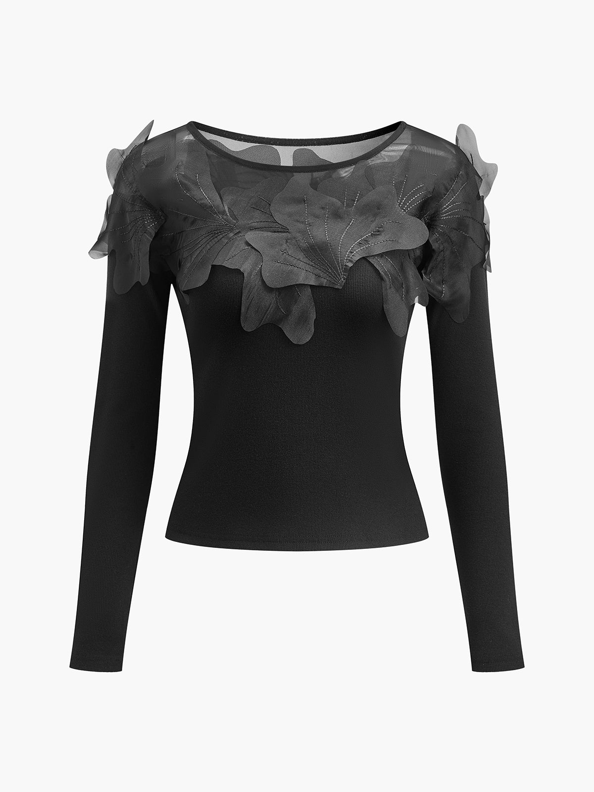 Romance Floral Dekor İnce Bluz