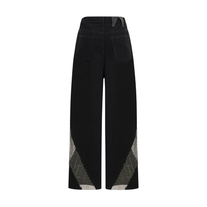 Thérèse geniş paça kot pantolon