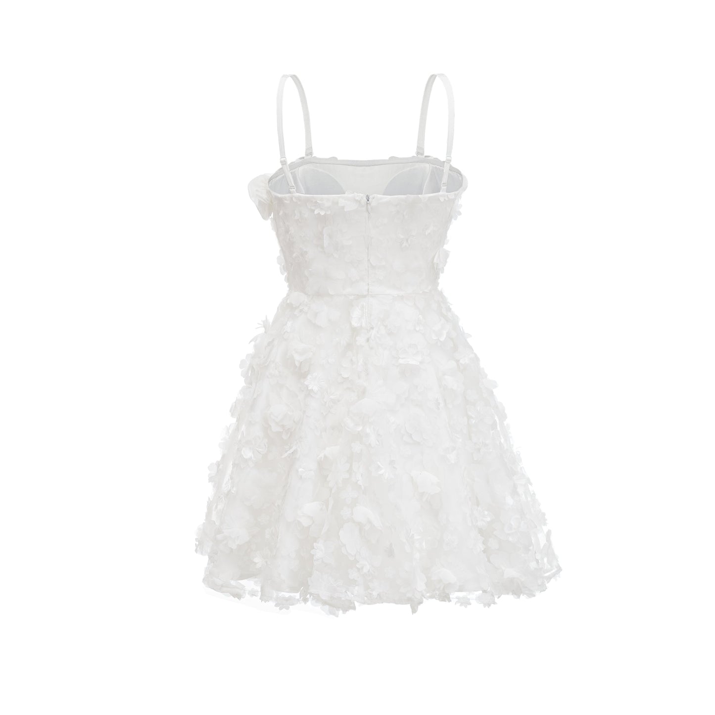 Apolline beyaz mini elbise