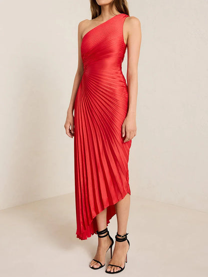 Sleeveles Pile Detay Elbise
